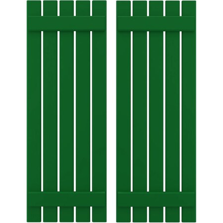 Americraft 5-Board (2 Batten) Exterior Real Wood Spaced Board-n-Batten Shutters, ARW101SB519X57HGH